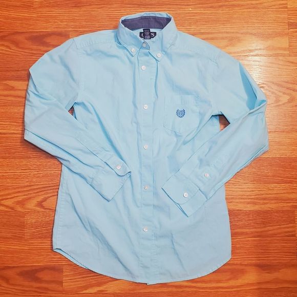 ❤ 4 for $25 ❤ #R Chaps Girls Button Up Blouse 10 12 - Picture 2 of 8